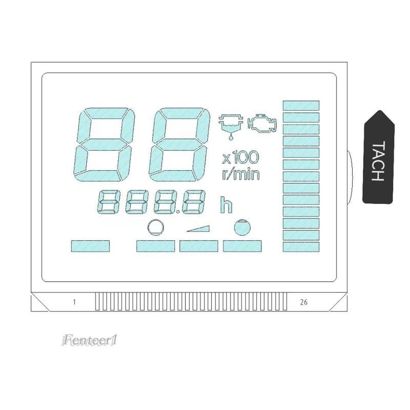 Màn Hình LCD 6Y58350TD000 Thay Thế Cho Động Cơ Tachometer f250 40HP-300HP