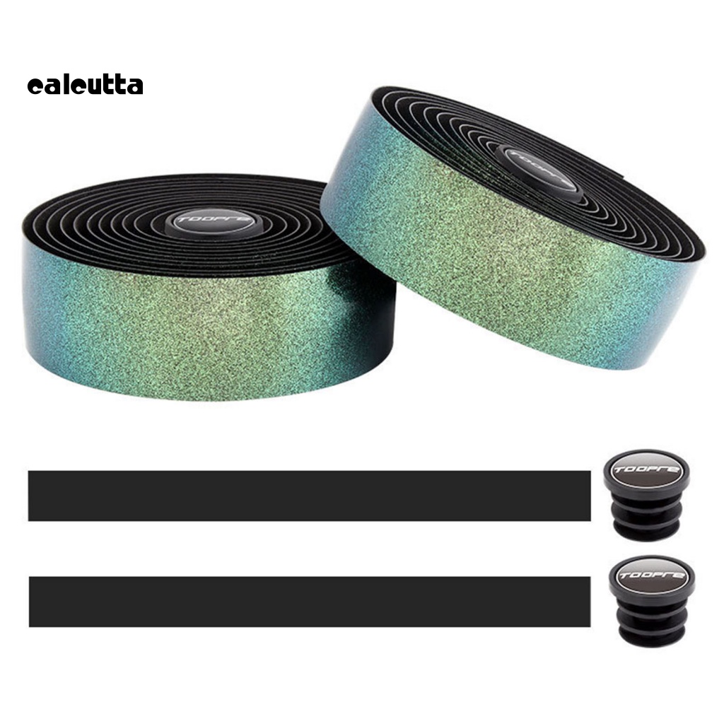 1 Bộ Băng Quấn Tay Lái Xe Đạp Bằng Da Giả EVA Chống Trượt Thay Đổi Màu Sắc