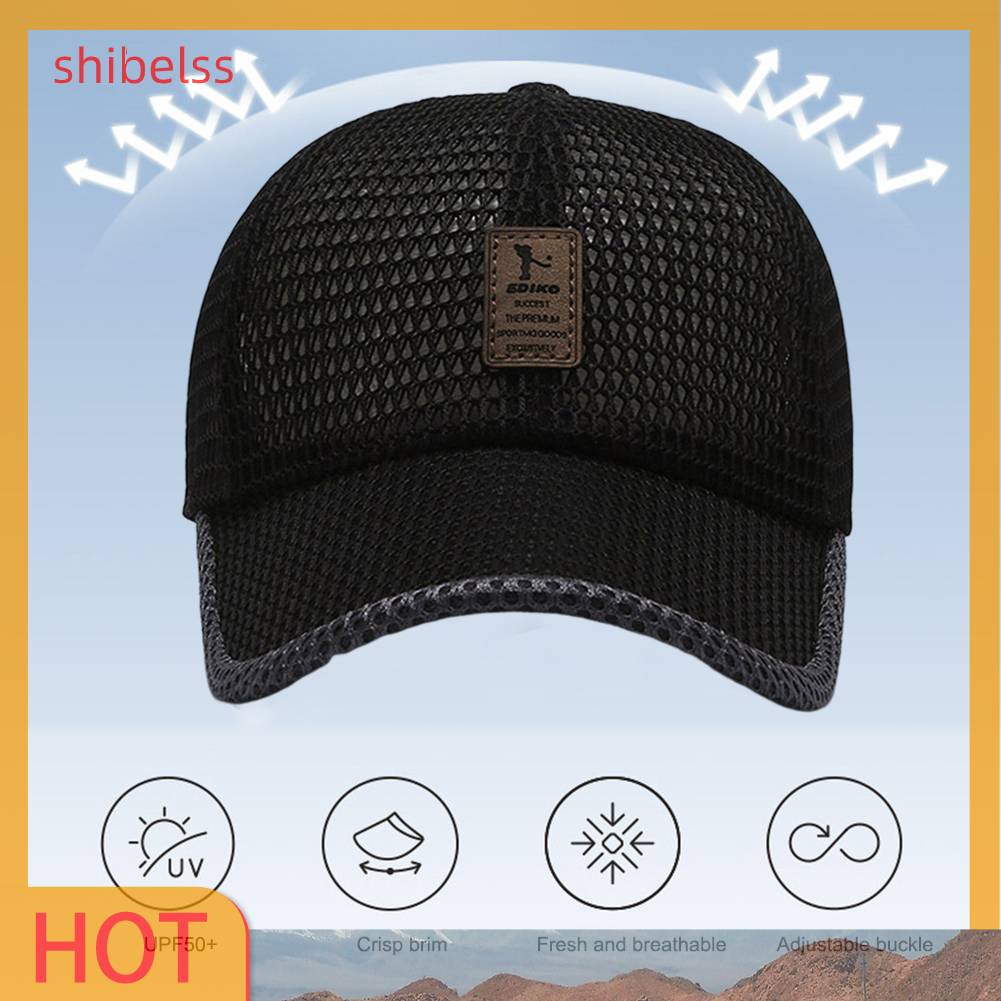 Mũ Lưỡi Trai Phối Lưới Thoáng Khí Thời Trang Mùa Hè Cho Nam Và Nữ