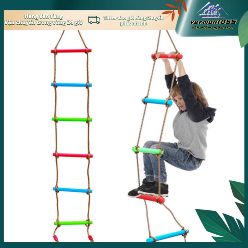 Vermont055 Trẻ Em Leo Dây Thang Lực Kéo Mạnh Nhiều Lớp Dệt Mềm Màu Sắc Nhà Núi Huấn Luyện Phụ Kiện Cho Gia Đình