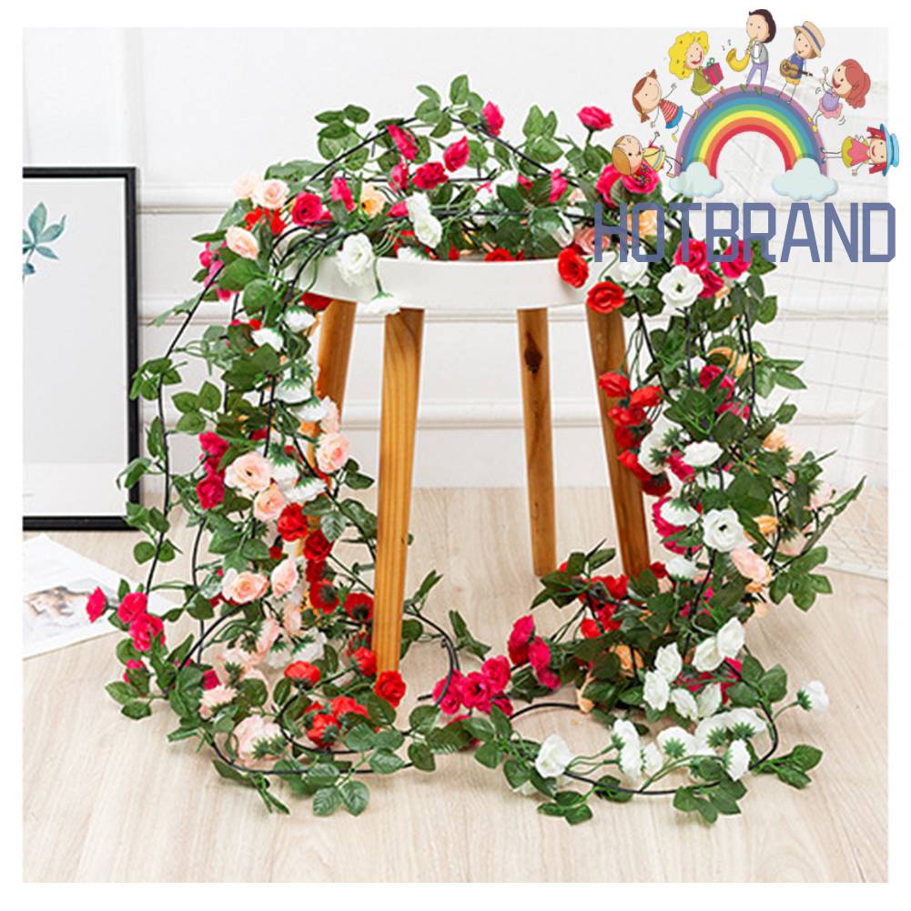 Dây Hoa Hồng Giả 2.4m Trang Trí Tiệc