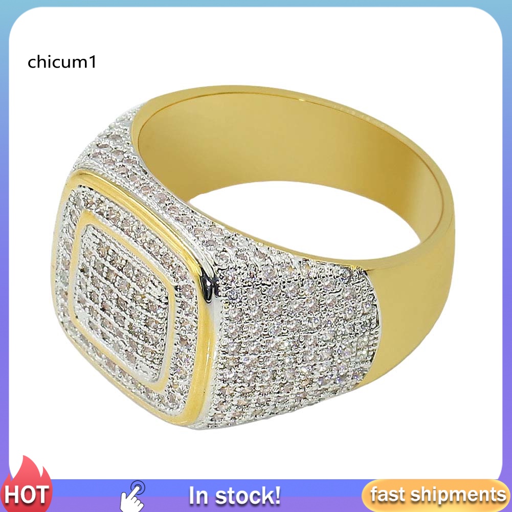 Nhẫn Đính Hôn Đính Kim Cương Giả Toàn Diện Cho Nam