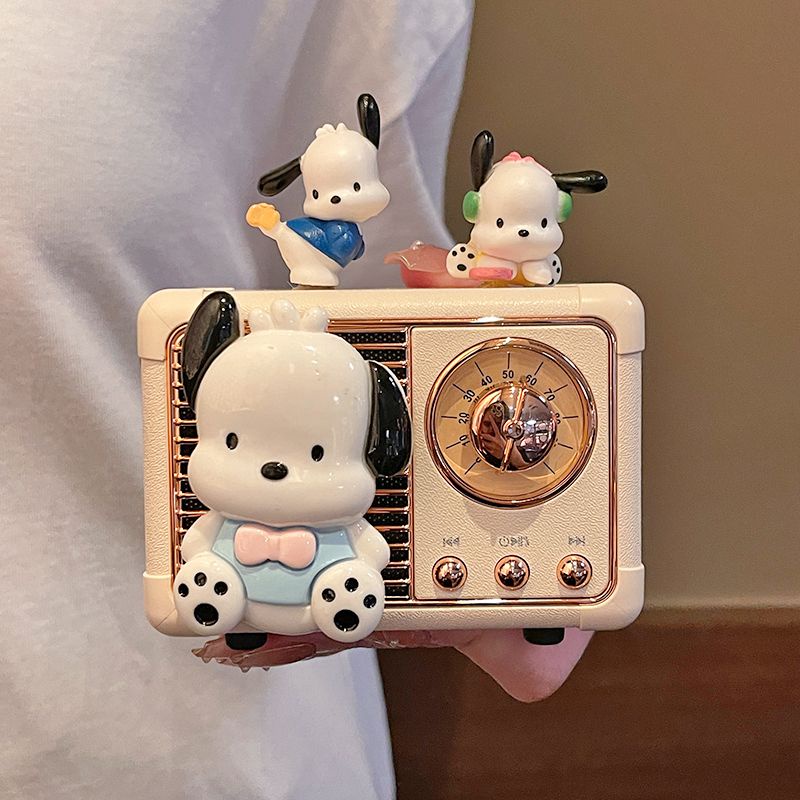 Loa Bluetooth Không Dây Âm Thanh Siêu Trầm Mini Hình Chú Chó Pacha Kiểu Retro Sáng Tạo Thích Hợp Làm Quà Tặng