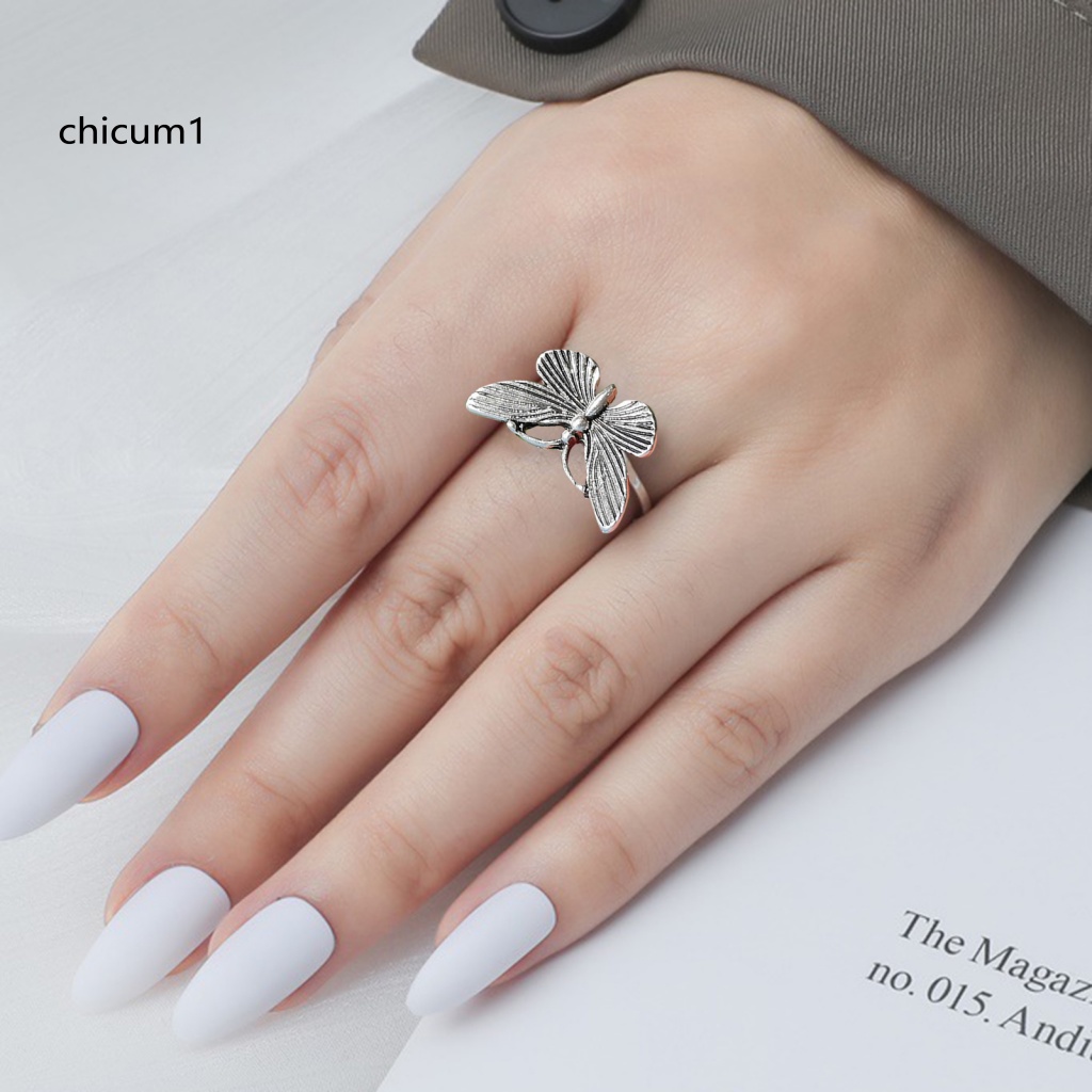 Nhẫn Bạc Hình Bộ Xương Phong Cách Châu Âu Cổ Điển Thời Trang Cho Nữ