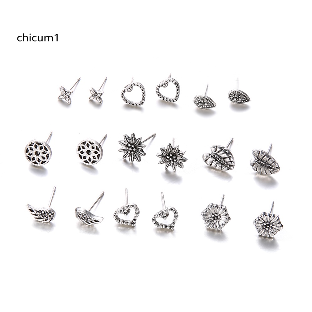 Set 9 Cặp Hoa Tai Phong Cách Bohemian Thời Trang Cá Tính Cho Nữ