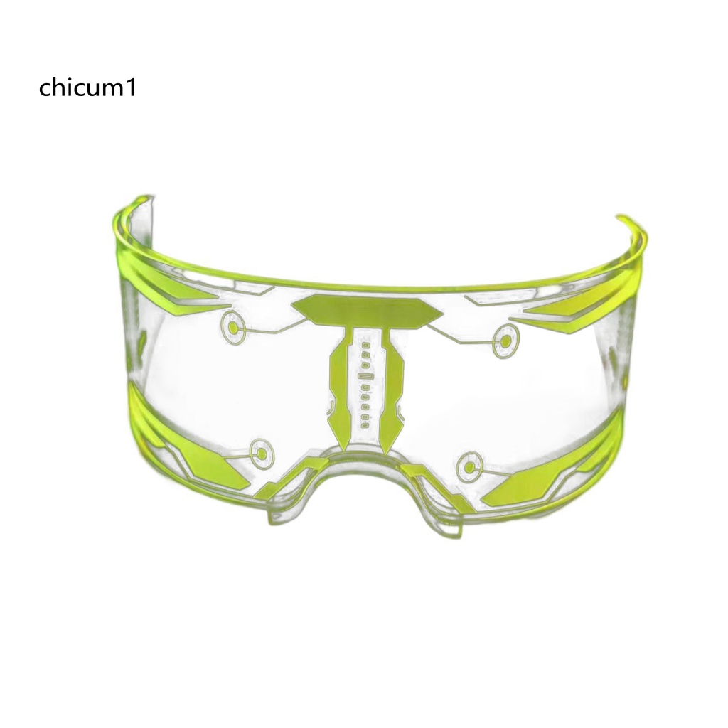 Mắt Kính Có Đèn LED Nhiều Màu Trong Suốt Độc Đáo