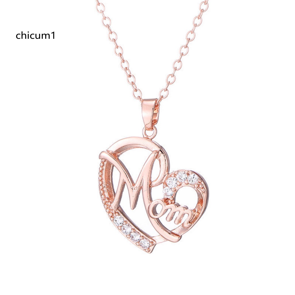 Vòng cổ Hợp Kim Mặt Trái Tim Đính Đá Sang Trọng