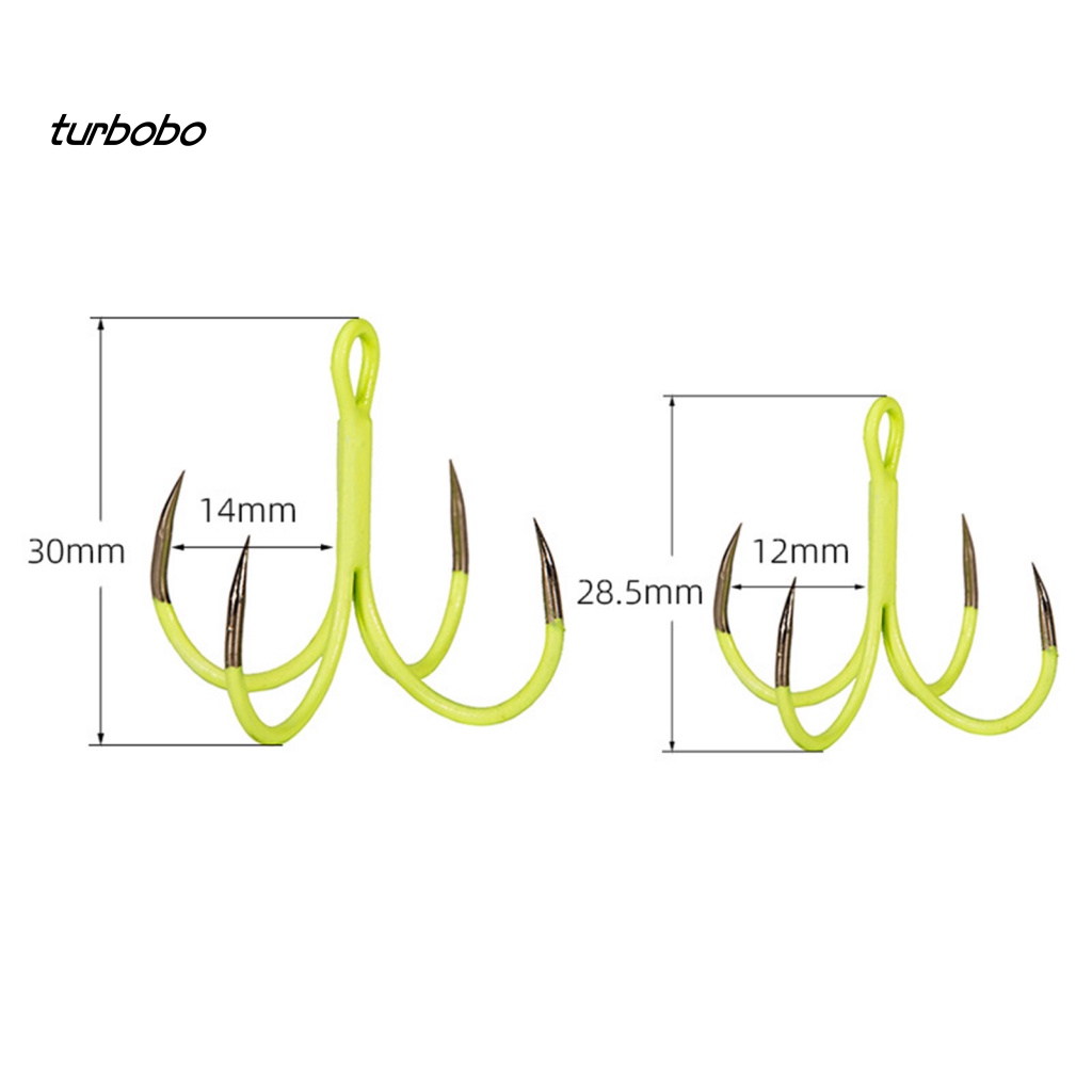 Hộp 5 Lưỡi Câu Cá Mini Bằng Thép Carbon Phát Quang