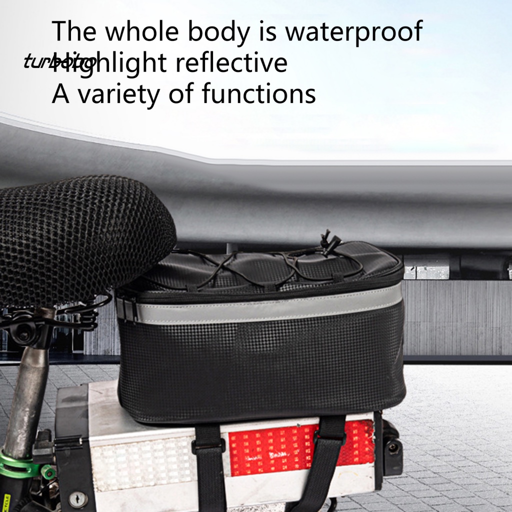 Túi Đựng Đồ Gắn Yên Sau Xe Đạp Dung Tích Lớn 7L Bằng PVC Phản Quang Chống Thấm Nước Tiện Dụng