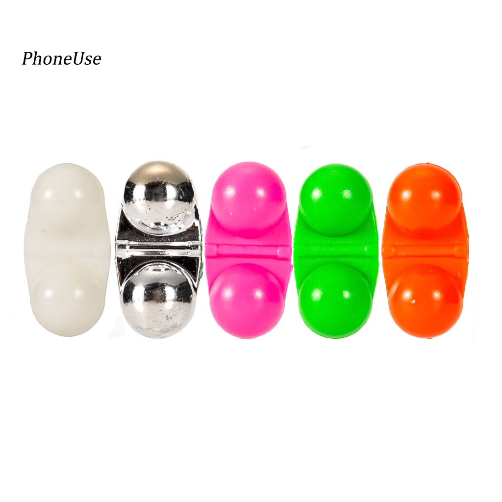 Bộ 10 Hạt Lục Giác Đôi Bằng PU Nhiều Loại Hạt ABS Hỗn Hợp Để Câu Cá