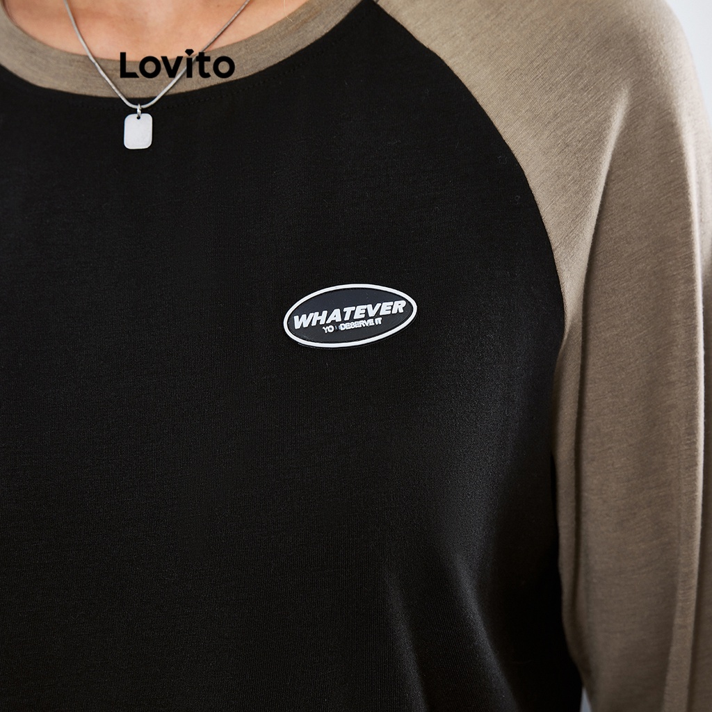 Lovito Áo thun oversize màu trơn giản dị cho nữ LBE01027 (Nhiều Màu)