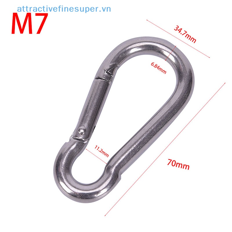 Móc Khóa Carabiner Bằng Thép Không Gỉ 304 AFS