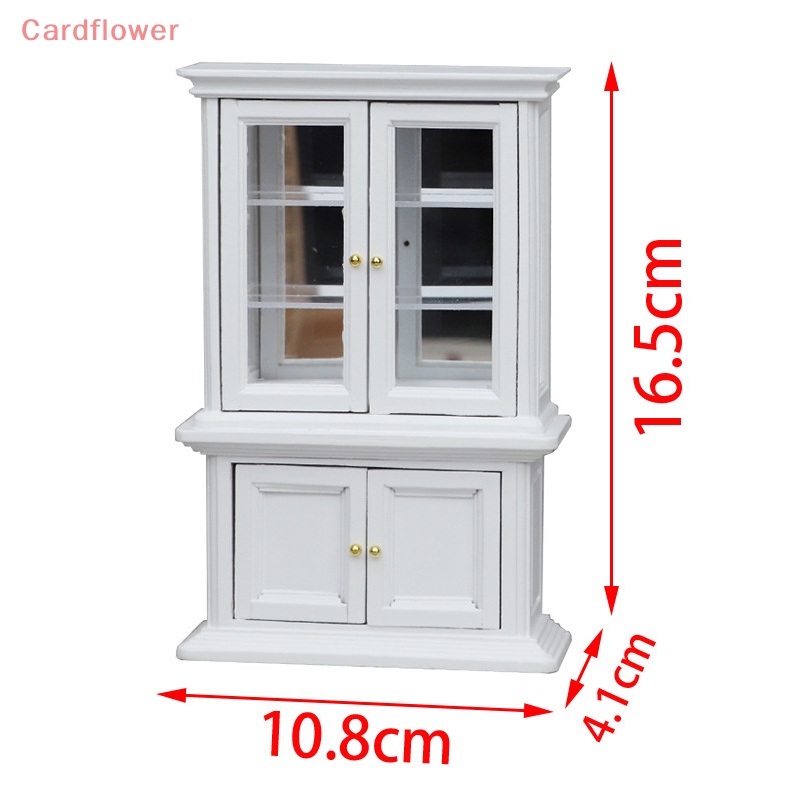 Mô Hình Tủ Kính Kèm Gương Trang Trí Nhà Búp Bê Tỷ Lệ 1: 12 Mới