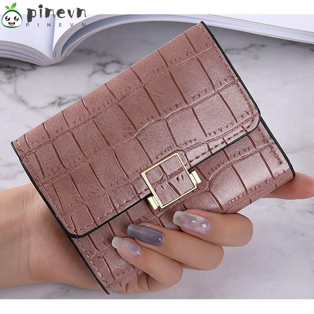 PINEVN Ví Da PU Đựng Thẻ Tín Dụng Dành Cho Nam Giá Đỡ