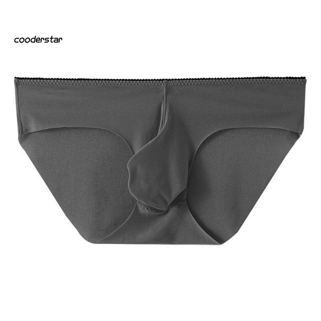 Quần Lót Chữ U Bằng Lụa Lạnh Mềm Mại Thoáng Khí Mau Khô Cho Nam