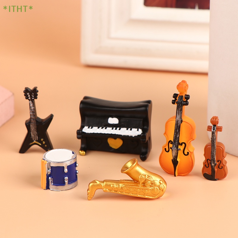 Mô Hình Đàn Piano Mini Phong Cách Retro Dùng Trang Trí Tiểu Cảnh Mới