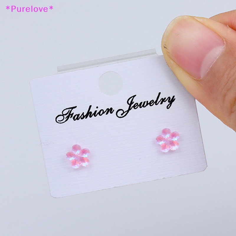 1 Đôi Bông Tai Hình Hoa Bằng Nhựa Resin Màu Kẹo Xinh Xắn Cho Nữ Mới