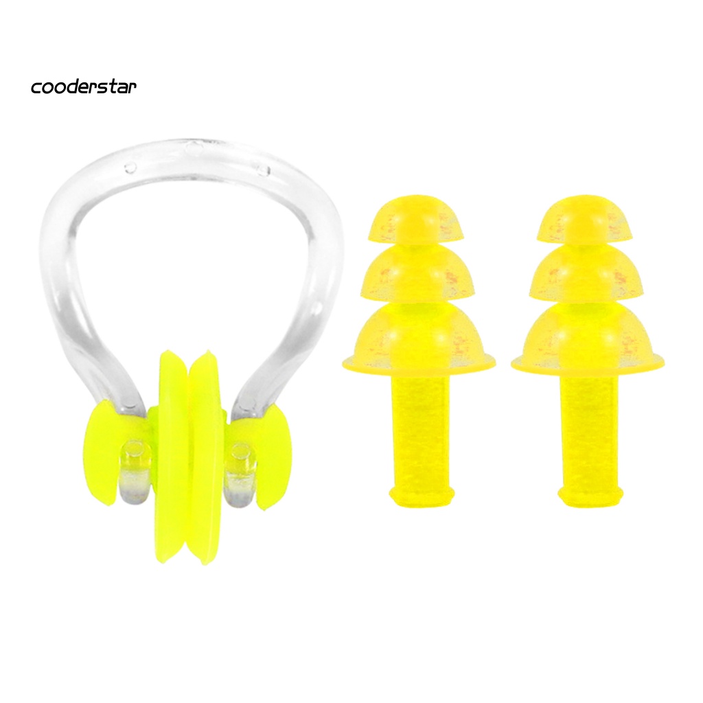 1 Bộ Nút Bịt Tai / Kẹp Mũi Bảo Vệ An Toàn Chuyên Dụng Cho Hoạt Động Lặn Biển