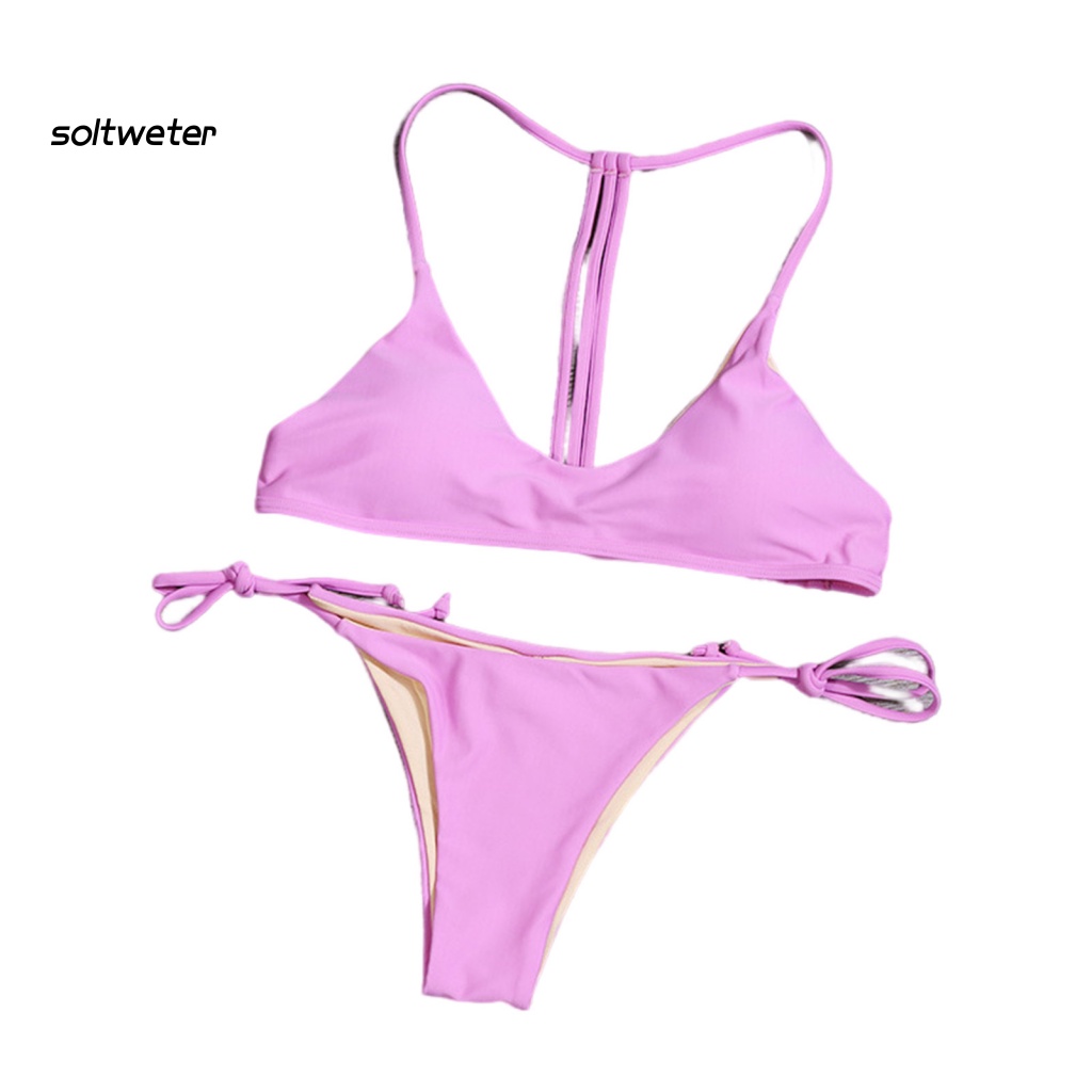 1 Bộ Đồ Bơi Hai Mảnh Có Mút Nâng Ngực Ôm Dáng Thời Trang Cho Nữ