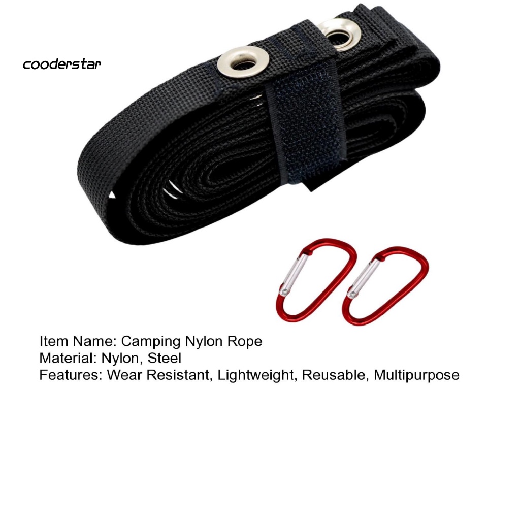 Dây Nylon Nối Dài Chịu Tải Tốt Chống Mài Mòn Thiết Kế Dễ Lắp Đặt Đa Năng Có Lỗ Cắm Trại