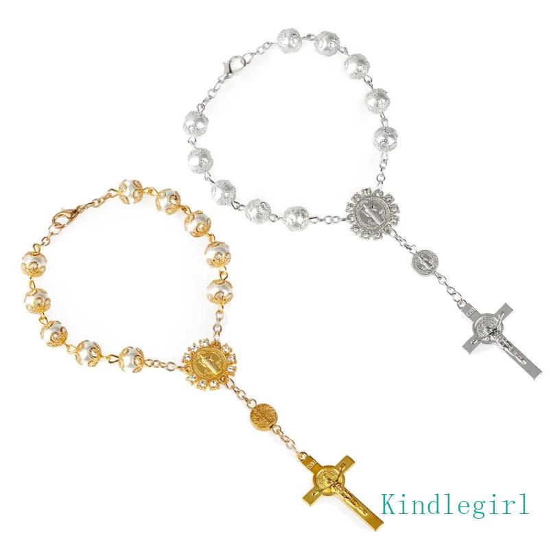 Vòng Tay Chuỗi Hạt Công Giáo Tự Động Xâu Hạt Rosary KING One Decade Cho Nữ