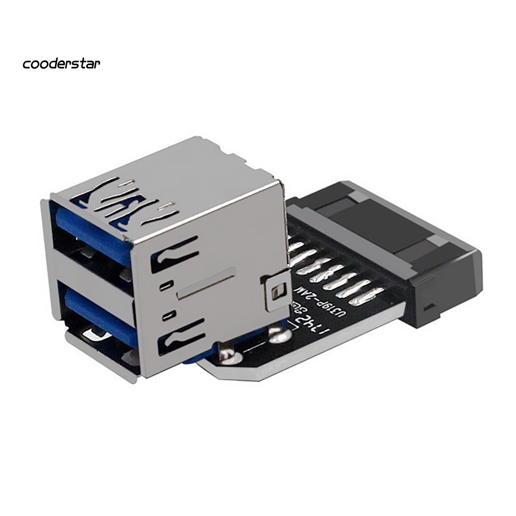 Bộ Chuyển Đổi Bo Mạch Chủ USB30 19 / 20 Pin Sang Dual USB30 Mini Cho Máy Tính Để Bàn