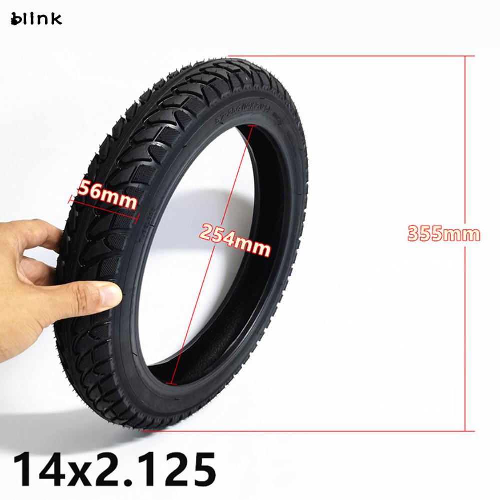 Lốp Xe Đạp Điện Không Ruột Kích Thước 14 Inch 14x2.125