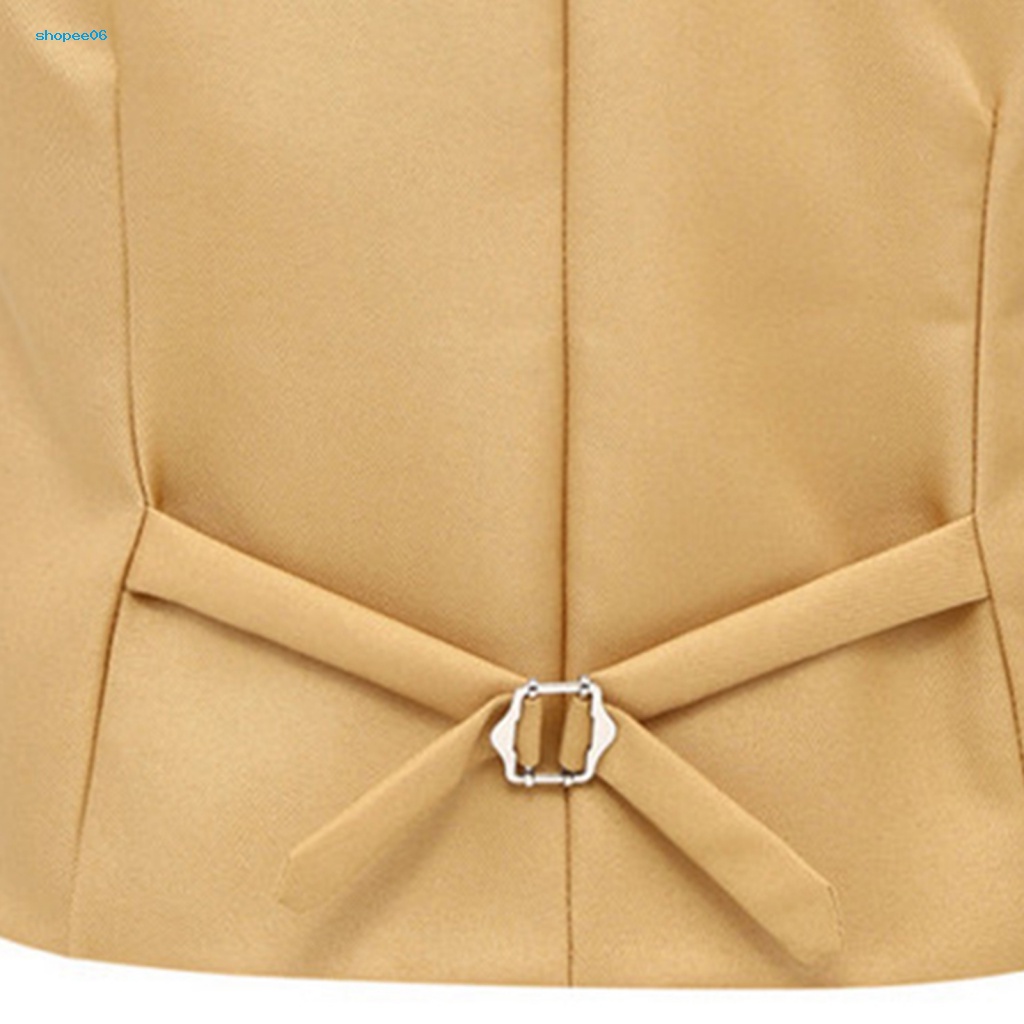 Áo Ghi Lê Cổ Chữ V Màu Trơn Cài Một Hàng Khuy Thời Trang Mùa Xuân Cho Nam