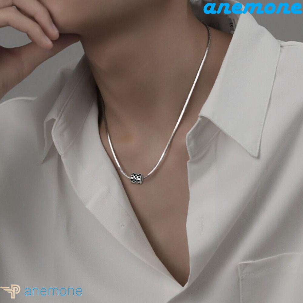 ANEMONE Vòng cổ Mặt Hình Bảng Đen Cá Tính