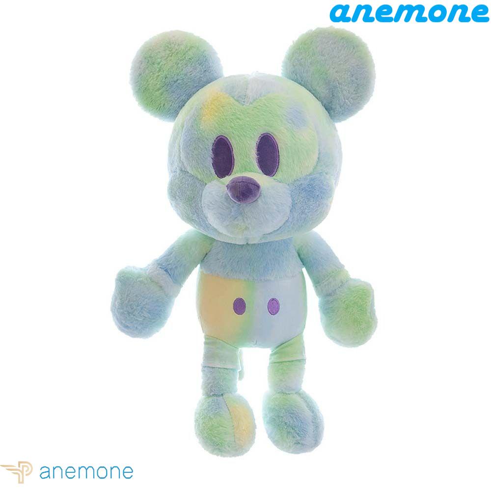 ANEMONE Đồ chơi nhồi bông Hình Chuột Mickey / Minnie Màu Cầu Vồng Mềm Mại Độc Đáo Trang Trí Nhà Cửa