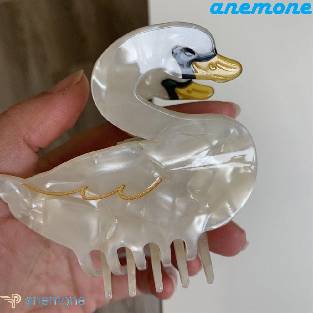 ANEMONE Kẹp Tóc Móng Vuốt Hình Chim Cánh Cụt / Chim Cánh Cụt Hoạt Hình Dễ Thương Cá Tính Dành Cho Nữ