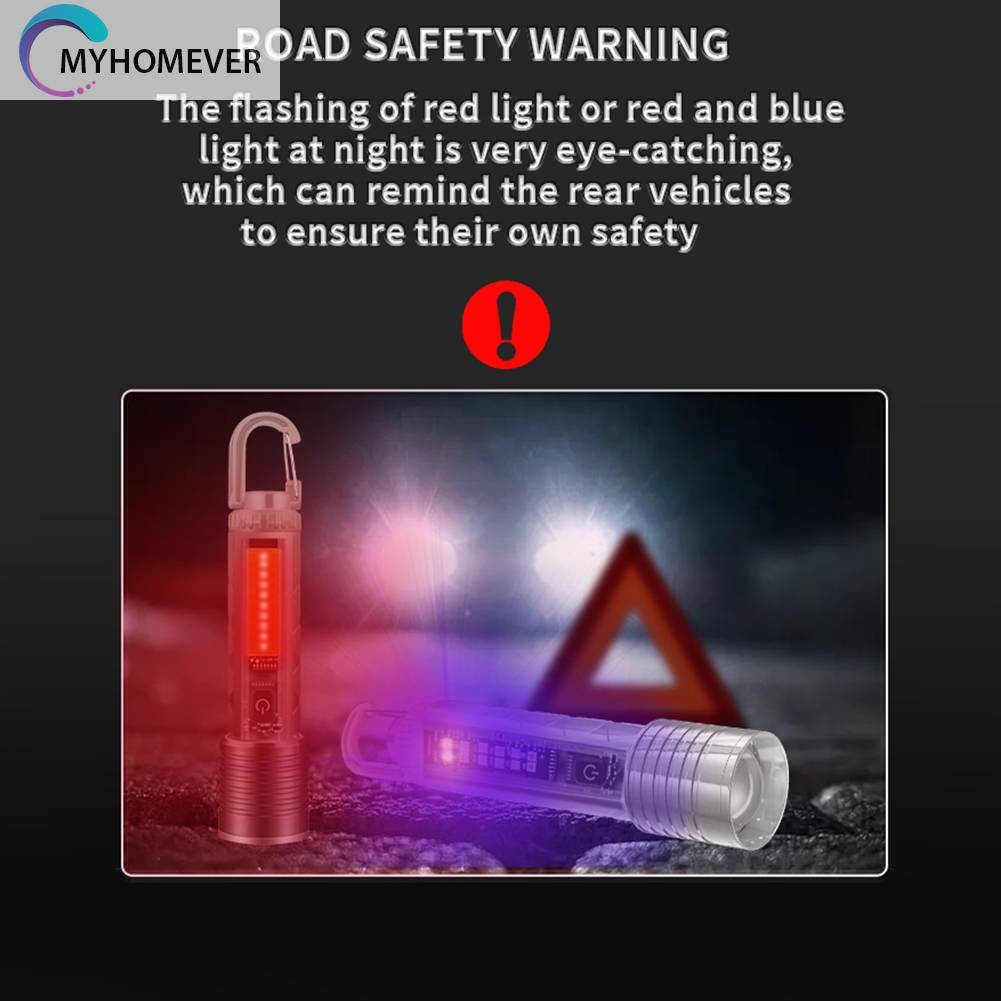 Đèn Pin LED COB / COB Thu Phóng Được 1500mAh Cổng Sạc USB Loại C IPX4