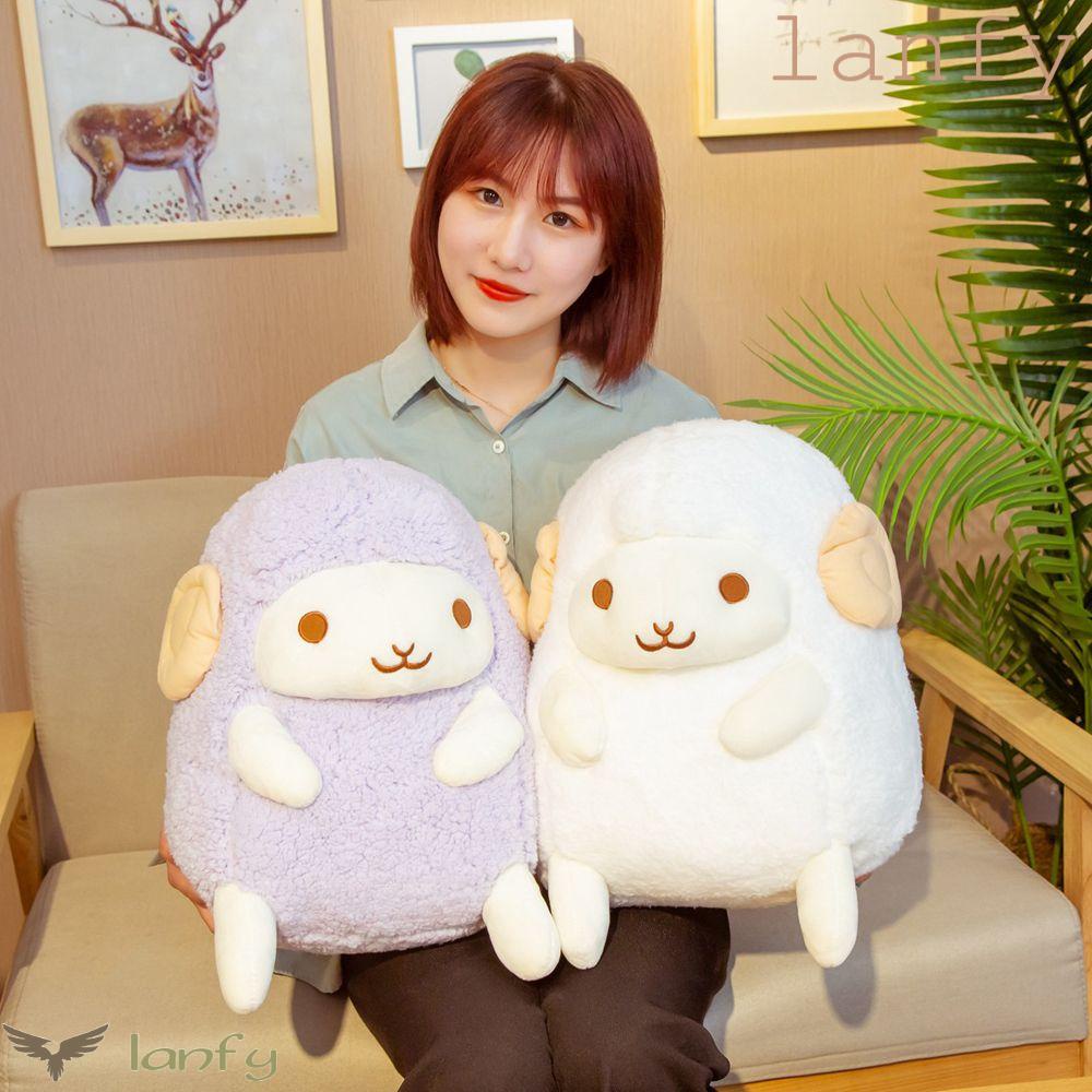 LANFY Đồ chơi nhồi bông Hình Cừu Hoạt Hình 30 / 40CM Trang Trí Phòng Ngủ