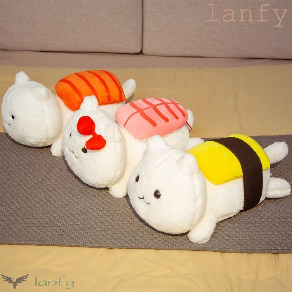 LANFY Mèo Nhồi Bông Mềm Mại Xinh Xắn