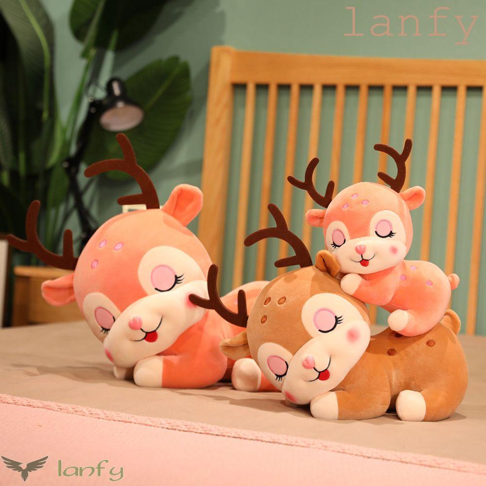 LANFY Thú Nhồi Bông Hình Động Vật Hoạt Hình Đáng Yêu Trang Trí Phòng Ngủ