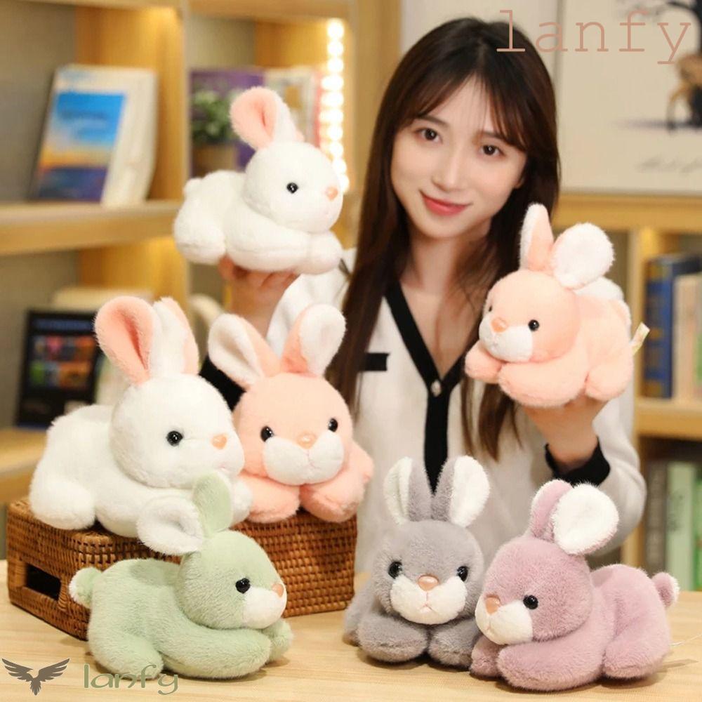 LANFY Thỏ Nhồi Bông Mềm Mại Dễ Thương Dùng Trang Trí Nhà Cửa