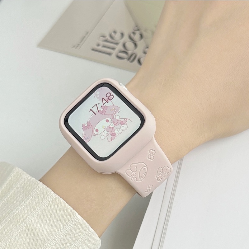 Dây Đeo Đồng Hồ Thay Thế Họa Tiết My Melody 3D Ultra 49mm S8 Series 8 7 SE 6 5 4 3 2 1