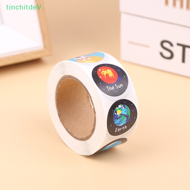 Sticker Dán Khen Thưởng Hình Hành Tinh Không Gian 2.5cm Dành Cho Trẻ Em