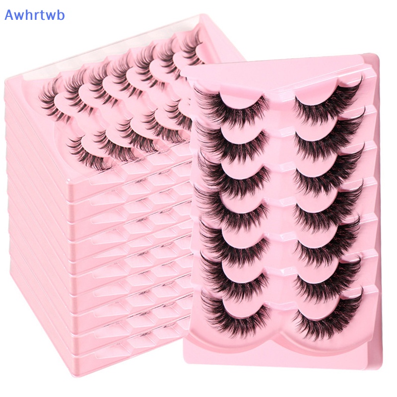 Bộ 7 Cặp Lông Mi Giả 3D Dài Cong Tự Nhiên Mới