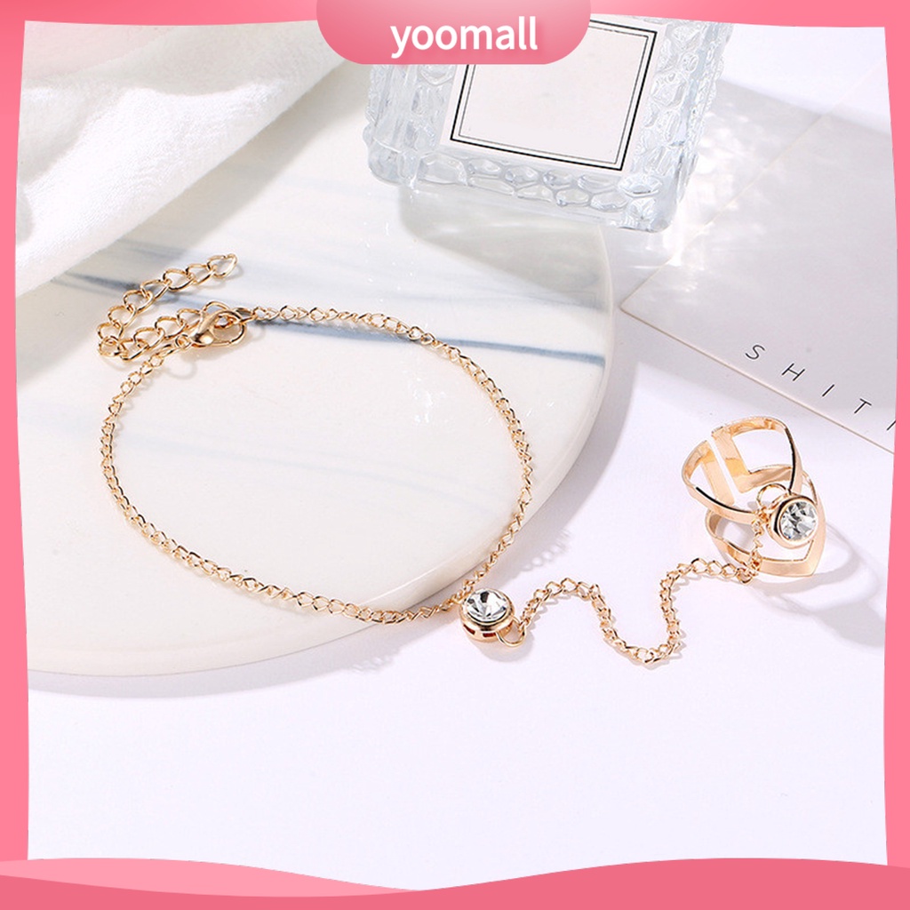 Bộ Nhẫn Đeo Ngón Tay Hình Mũi Tên Rỗng Đánh Bóng Điều Chỉnh Được Dành Cho Bạn Nữ Mặc Mỗi Ngày