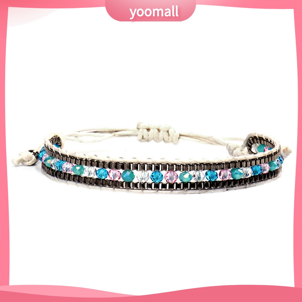 Vòng Tay Dây Sáp Xỏ Hạt Phong Cách Bohemian Thời Trang Đi Biển Mùa Hè Cho Nữ