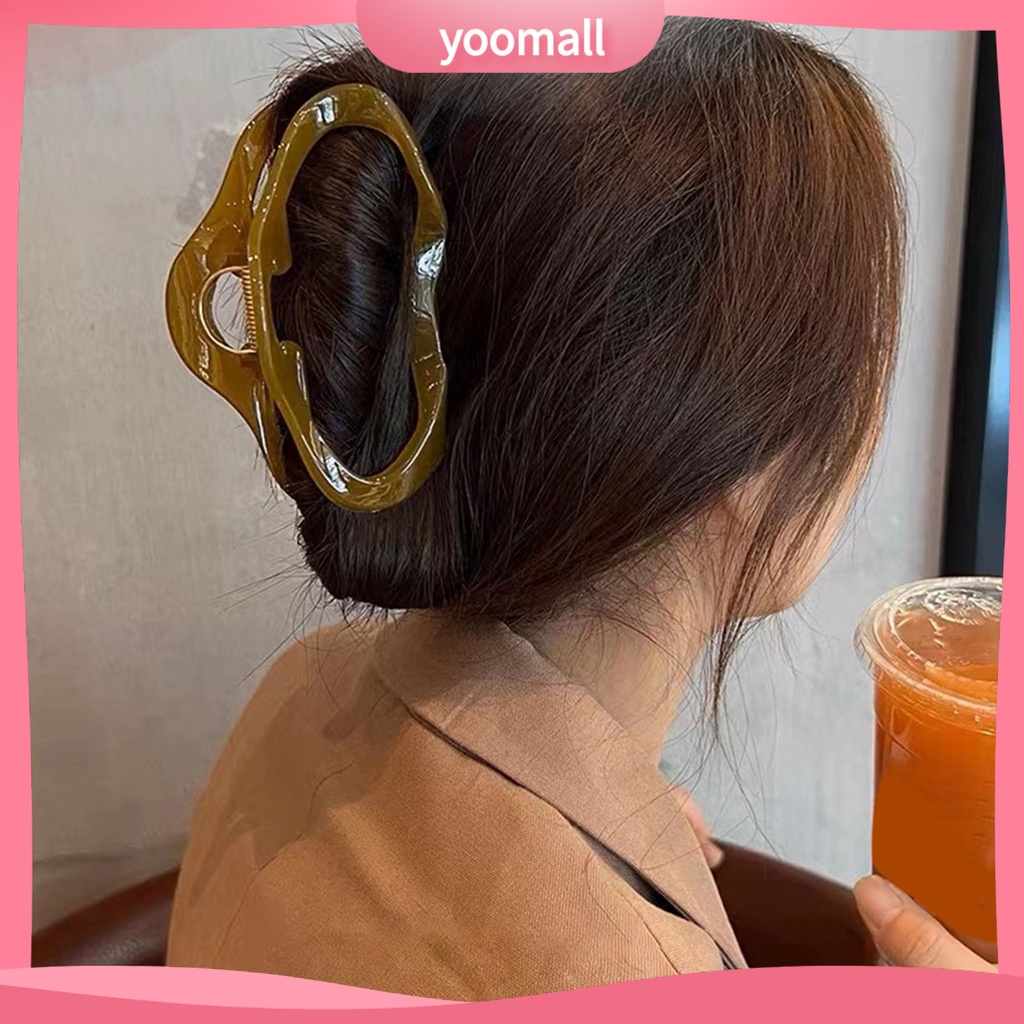 Kẹp Tóc Hình Đám Mây Màu Trơn Phong Cách Vintage Thời Trang