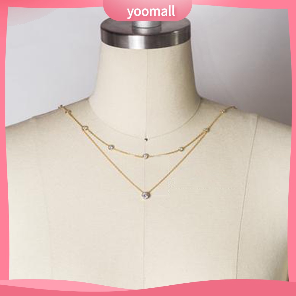 [YM] Vòng cổ Body Chain Dáng Dài Đính Kim Cương Giả Trang Sức Cho Cô Dâu Trong Tiệc Cưới