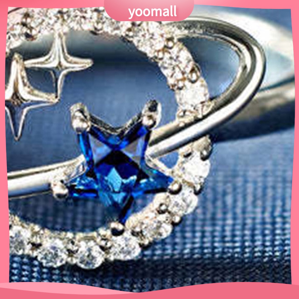 Nhẫn Mạ Điện Họa Tiết Hành Tinh Ngôi Sao Thời Trang Cho Nữ