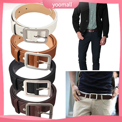 Thắt Lưng Da PU Khóa Cài Phong Cách Doanh Nhân Thời Trang Cho Nam