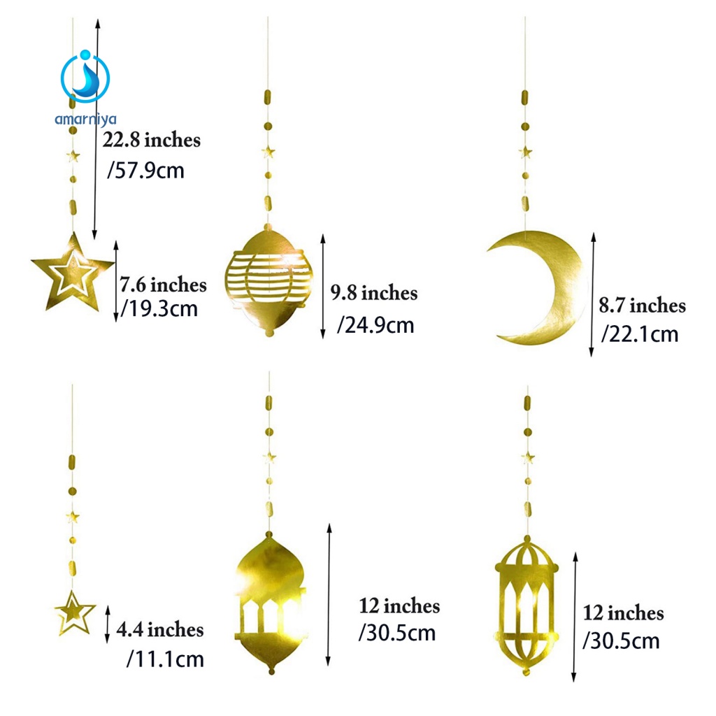 1 Bộ Cờ Treo Tường Không Phai Hình Trăng Sao Lấp Lánh