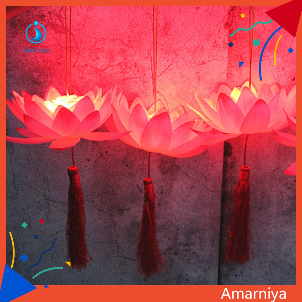 Đèn Lồng LED Hình Hoa Sen Có Thể Tái Sử Dụng Cho Trẻ Em