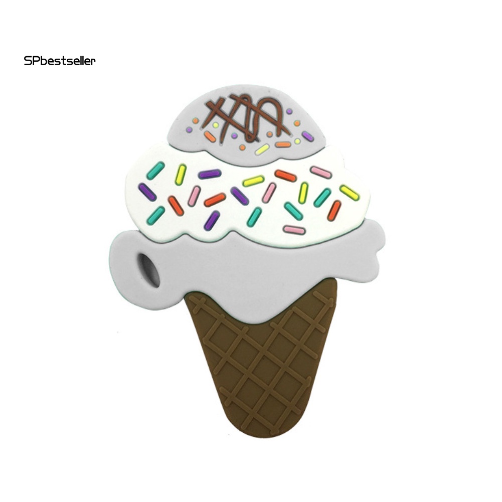 Đồ Chơi Nhai Cắn Hình Cây Kem Bằng Silicone Cho Bé