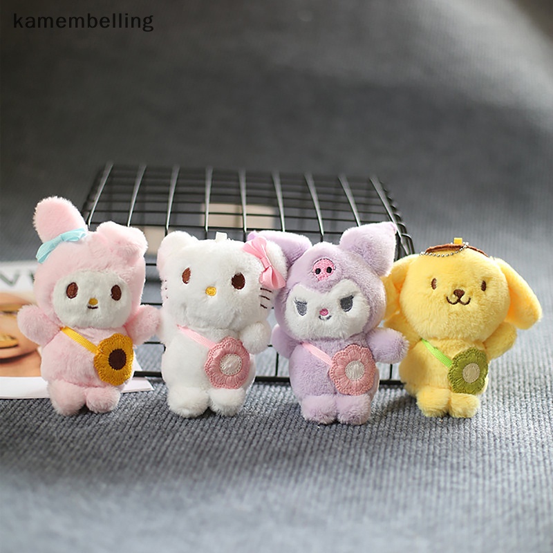 Kamembelling Sanrio Móc Khóa Hình Thỏ Cinnamoroll Melody Nhồi Bông Đáng Yêu