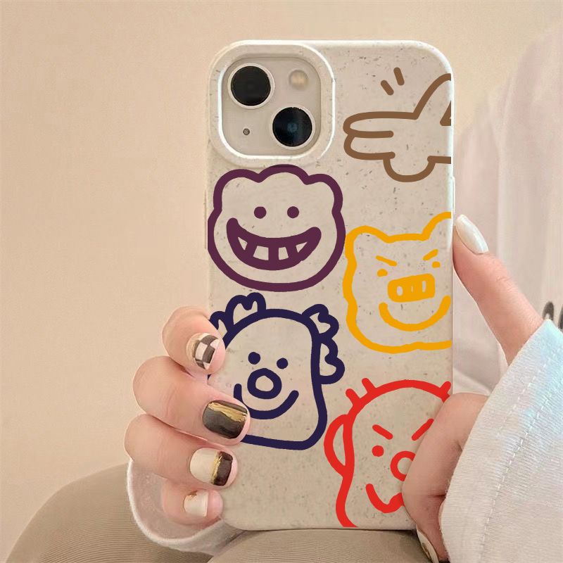 Ốp Điện Thoại Mềm Chống Sốc In Hình Động Vật Đơn Giản Cho Iphone 8p7 1113iPhone12 ins14promax SR0Y